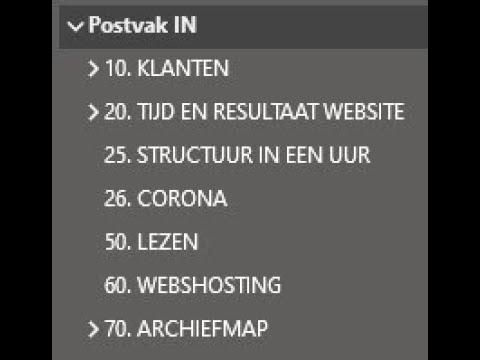 Bepaal je eigen volgorde voor jouw Outlook mappen