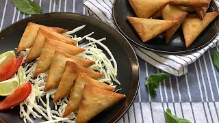 وصفة سمبوسة لرمضان بحشوة لذيذة و سهله + أسهههل طريقه للف السمبوسة| Easy sambusa recipe for Ramadan