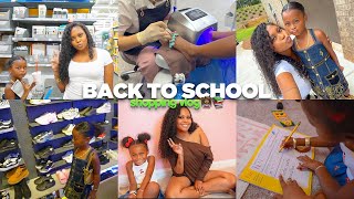  BACK TO SCHOOL VLOG: come with us to find outfits, shopping haul,   prepping for KINDERGARTEN ♡