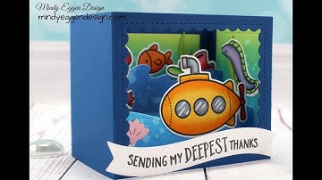 Ocean Shadow Box Card | Lawn Fawn