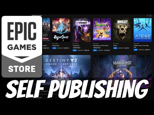 Epic Game Store Adds Self Publishing 