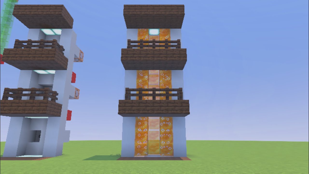 Minecraft - Expandable Honey Block Bubble Elevator