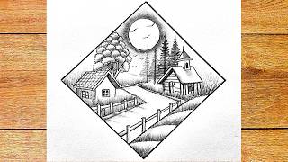 Drawing Beautiful Perspective Road And Nature