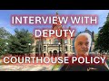 Deputy does interview - Courthouse Audit - Warren Ohio