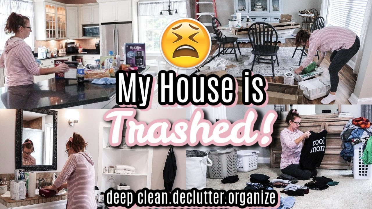 EXTREME Whole House Complete Disaster Clean Declutter & Organize | All ...