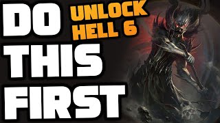 DO THIS FIRST! QUICK START GUIDE To UPDATE - How To Unlock Hell 6 | Diablo Immortal