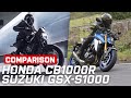 Honda CB1000R (Black Edition) vs Suzuki GSX-S1000 2021  | Visordown.com