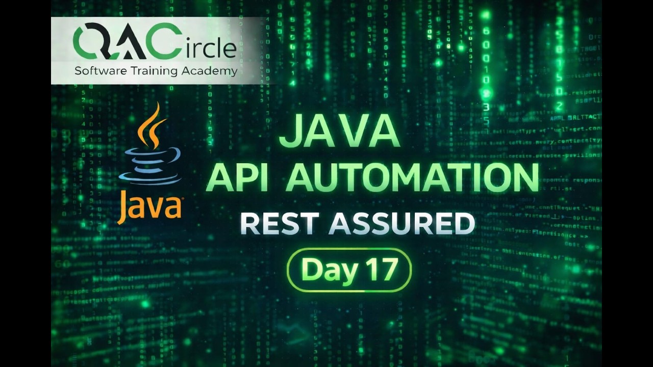 JAVA API Automation Day-17 - YouTube