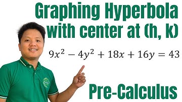 How to Graph a Hyperbola | Graphing Hyperbola with Center at (h, k) | Filipino Math Tutorial Videos
