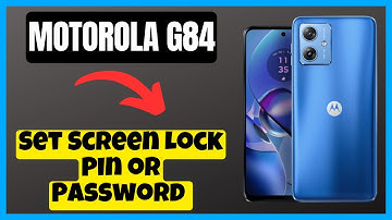 Set Screen Lock Pin or Password Motorola G84 || How to set screen lock or pin || Lock screen options