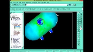 Vessel simulation with Ansys-  Mechanical APDL - results