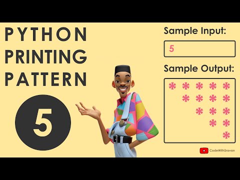 #5 - Python Printing Pattern | CodeWithSravan