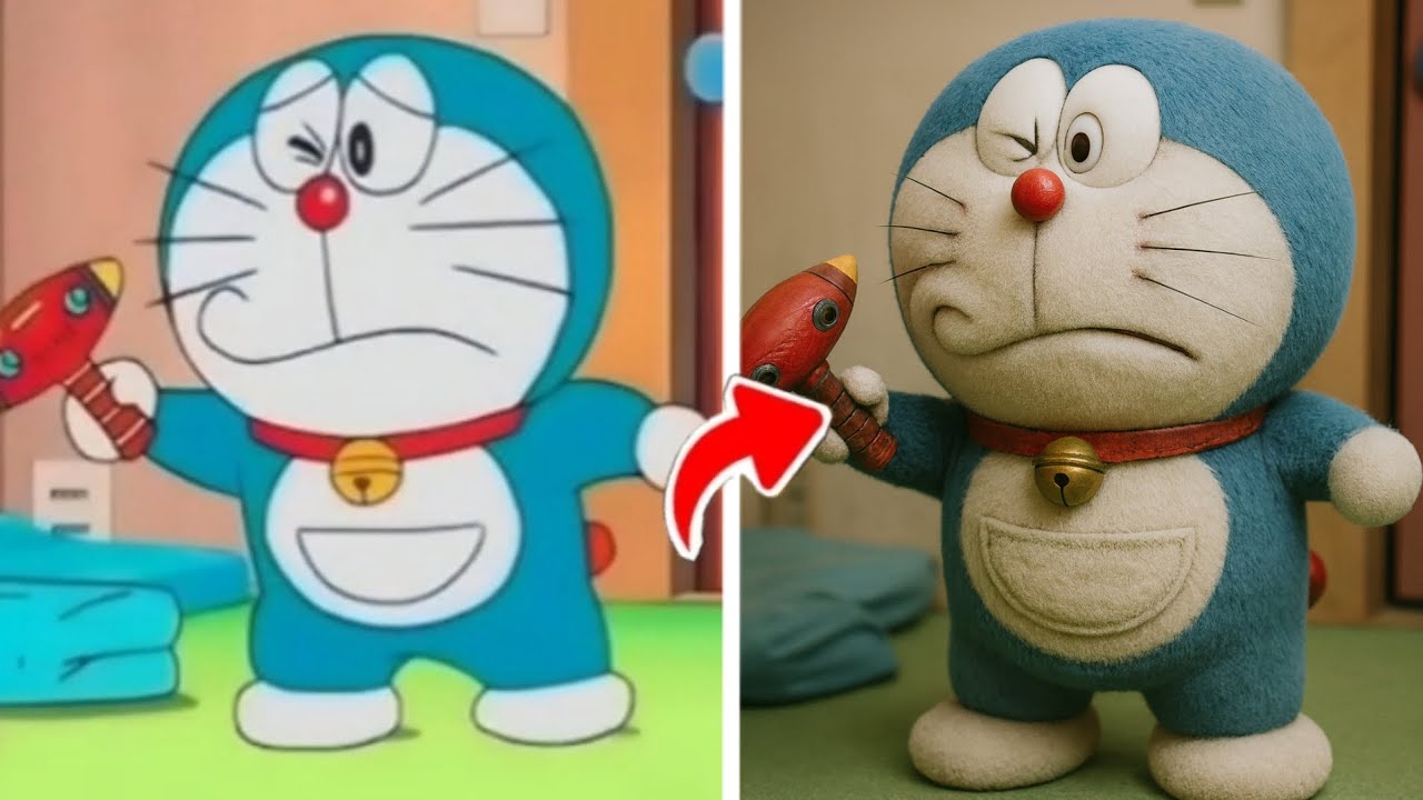 Doraemon All Cartoon Character's In Real Life | Amazing Transformation ...