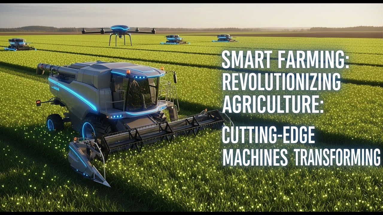 A farming operation in Ghana utilizing cutting-edge machines and technology