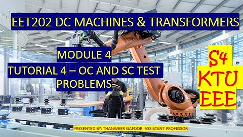 KTU- DCMT- MODULE 4- TUTORIAL 4- PROBLEMS OF SC AND OC TEST
