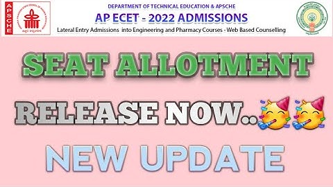 AP ECET SEAT ALLOTMENT 2022 #shorts #shortvideo #youtubeshorts