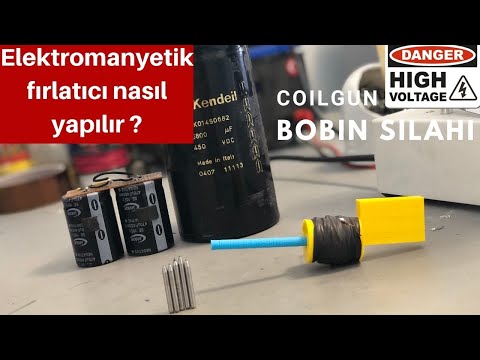 1- Elektromanyetik silah nedir ve nasıl yapılır ?  / electromagnetic weapon making ( diy coilgun )