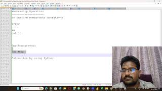 Day6: Python by Mr. Narayana || Narayana Tech House || 9010607010