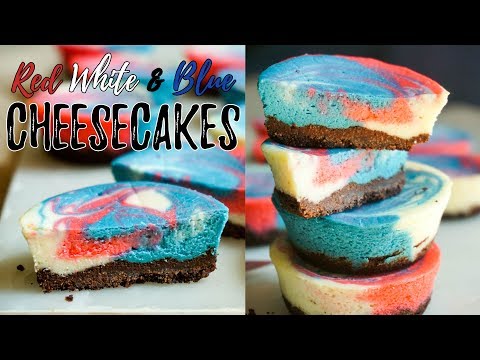 Red White & Blue Keto Cheesecake | Perfect for 4th of July