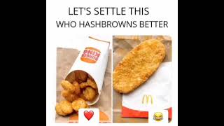 Whos Hashbrowns Are Better? Mcdonalds Vs. Burger King