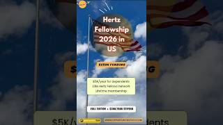 Win $250K for your PhD with Hertz Fellowship 2026 #studyinUS #scholarship #viral #trending #students
