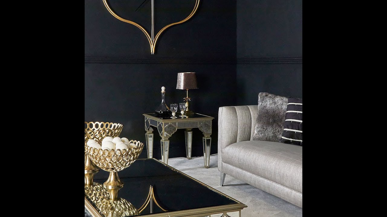 Marrakesh Gold Mirrored Square End Table