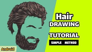 Infinite Design Tutorial || How to draw Hair || Simple Method