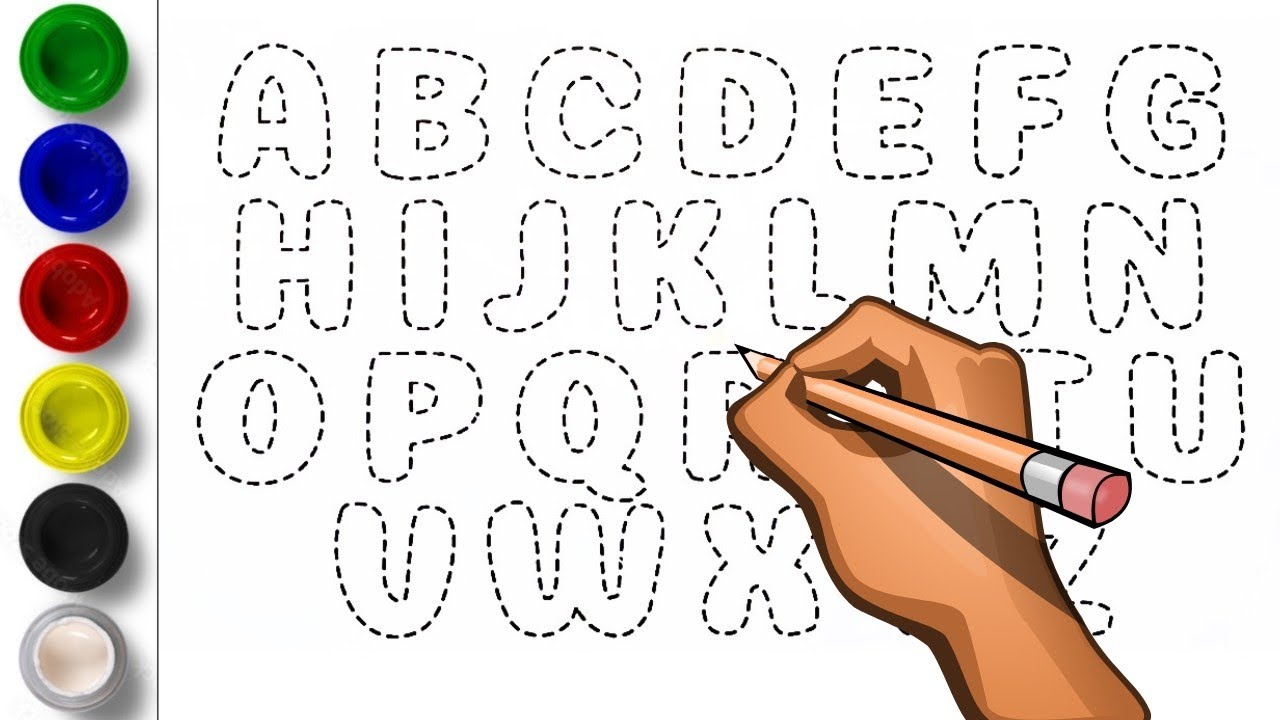 How to write ABCDEFGHIJKLMNOPQRSTUVWXYZ | A to Z for kids , fastest ...