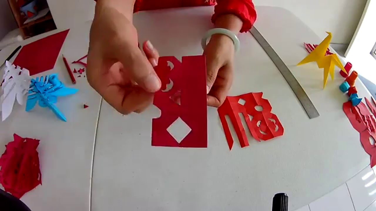 Chinese Paper cut out - YouTube