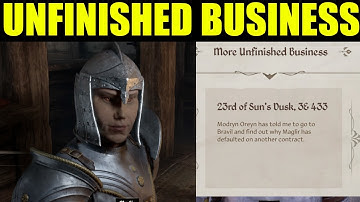OBLIVION REMASTERED - More unfinished business quest guide Walkthrough