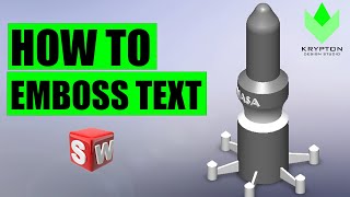 How to EMBOSS TEXT on round surface | Basic 3D CAD modelling | SolidWorks | for beginners (2021) How to EMBOSS TEXT on round surface | Basic 3D CAD modelling | SolidWorks | for beginners (2021)