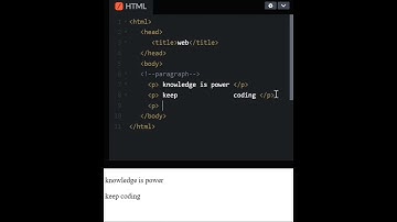 P Element in HTML | HTML tags, HTML basics #short_video #shorts #html #css #javascript #web #html5