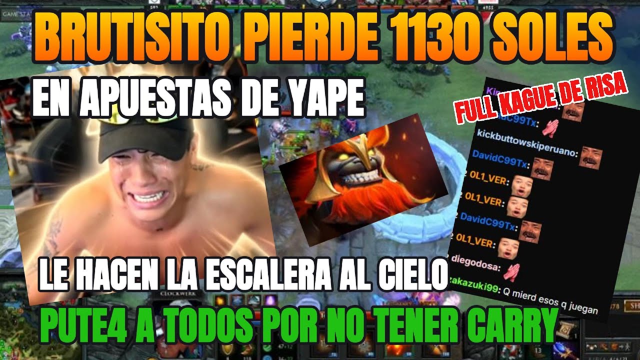 BUTISITO PIERDE 1130 SOLES ES APUESTAS LLORA DE RABIA AL NO TENER CARRY FINAL FELIZ KAGUE DE RI