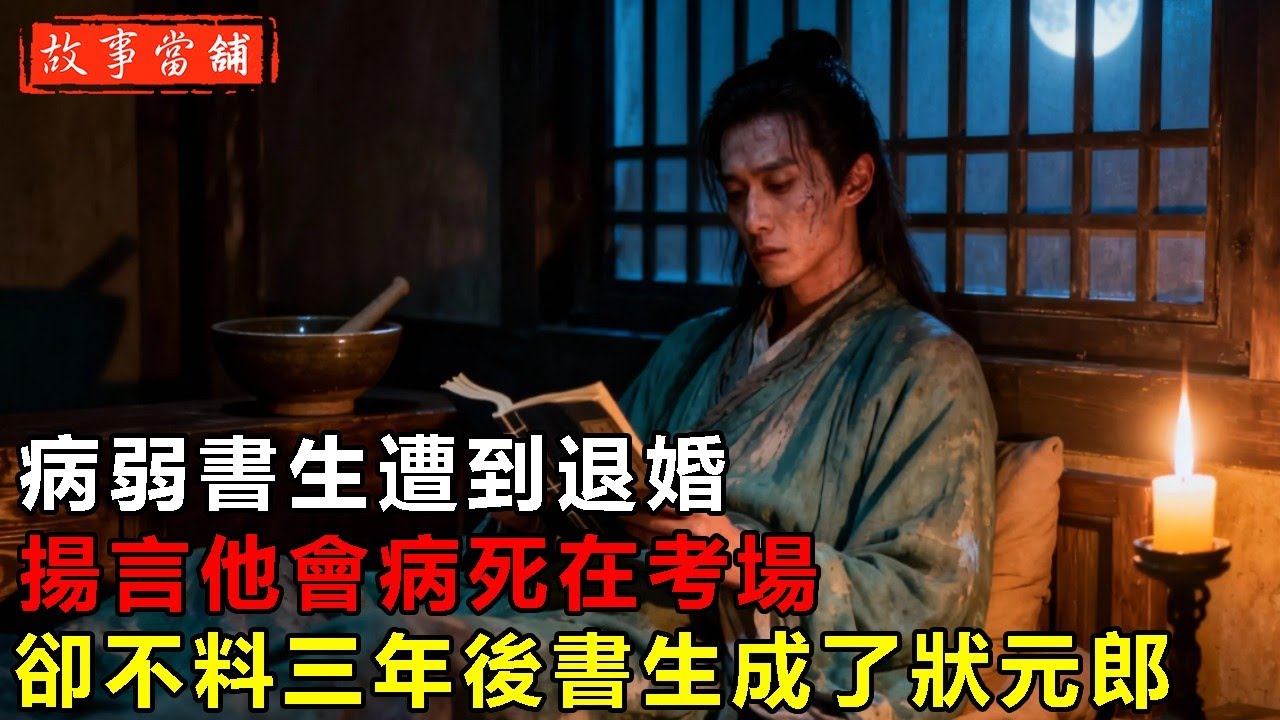 病弱書生遭到退婚，揚言他會病死在考場，卻不料三年後書生成了狀元郎| 民間故事 | 故事當舖