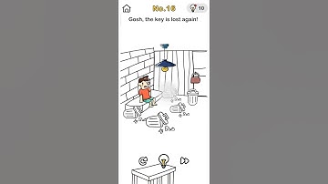 brain out game challenge "escape room" no.16 "gosh,the key is lost again"