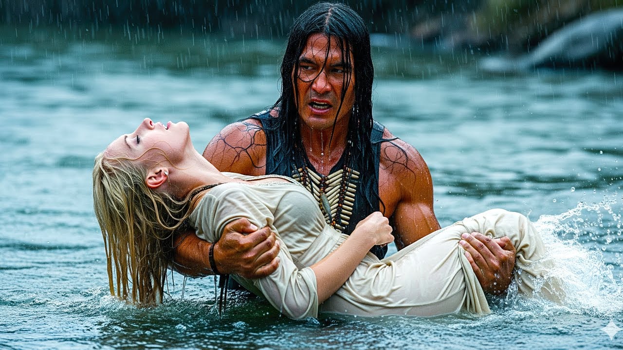 SU PADRE LA ARROJÓ AL RÍO POR DESCUBRIR SU SECRETO OSCURO... PERO UN APACHE SOLITARIO ESTABA ALLÍ