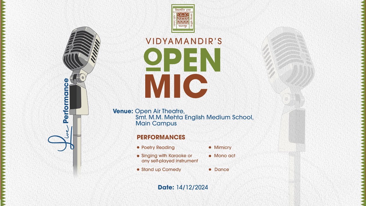 Vidyamandir's Open Mic / 14 Dec, 2024
