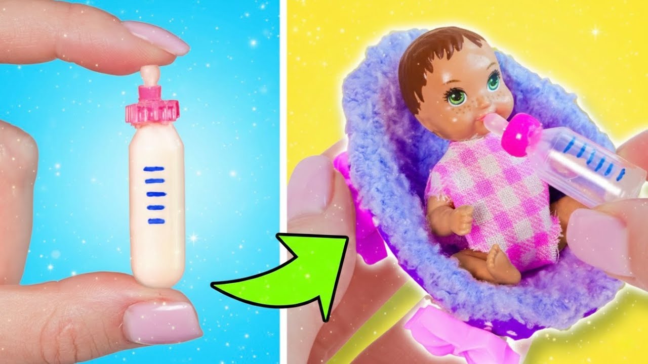 Весёлые DIY для малыша Барби 🍼👶