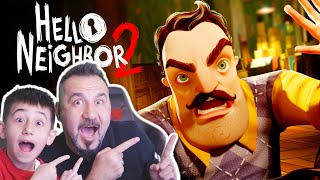 HELLO NEIGHBOR KAZIM USTANIN YENİ OYUNU! EVİ POLİS BASTI! | HELLO NEIGHBOR 2 OYNUYORUZ