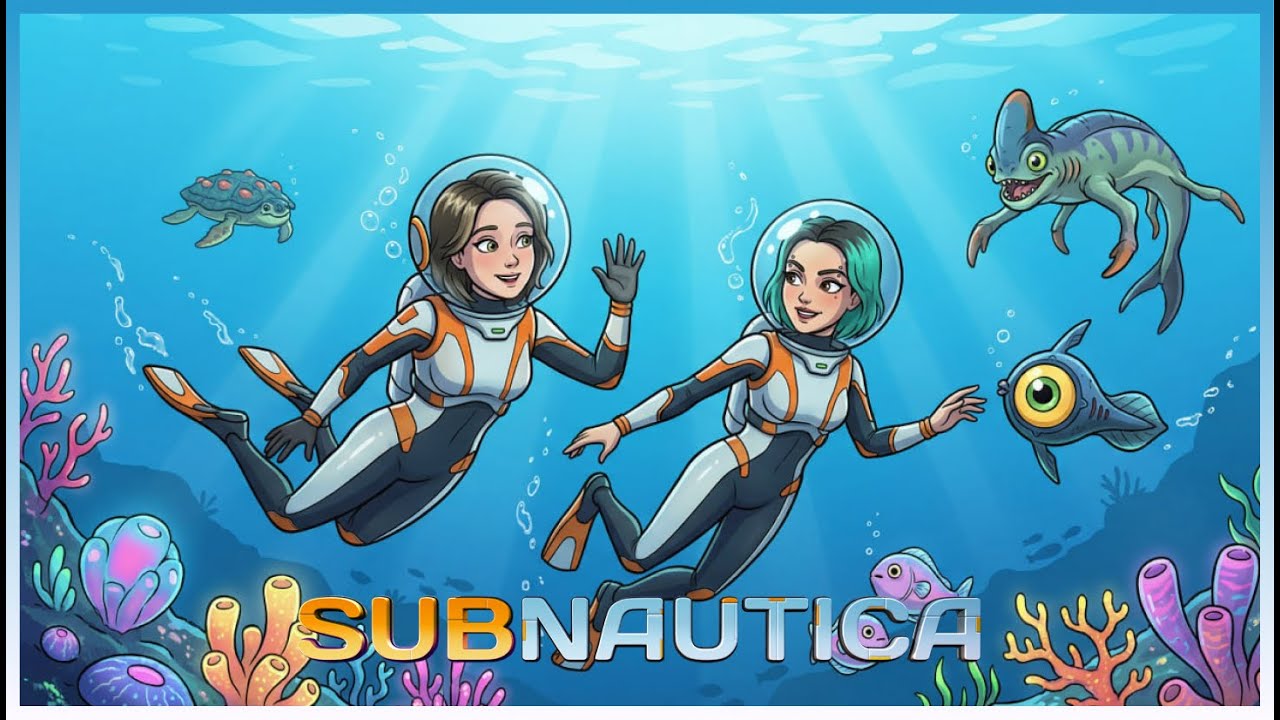 На ДНО Твича с @vika_karter. Subnautica с коопным модом