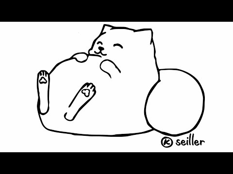 Faule Katze zeichnen - DRAWING TUTORIAL ♥ausgezeichnet @AusgezeichnetTV