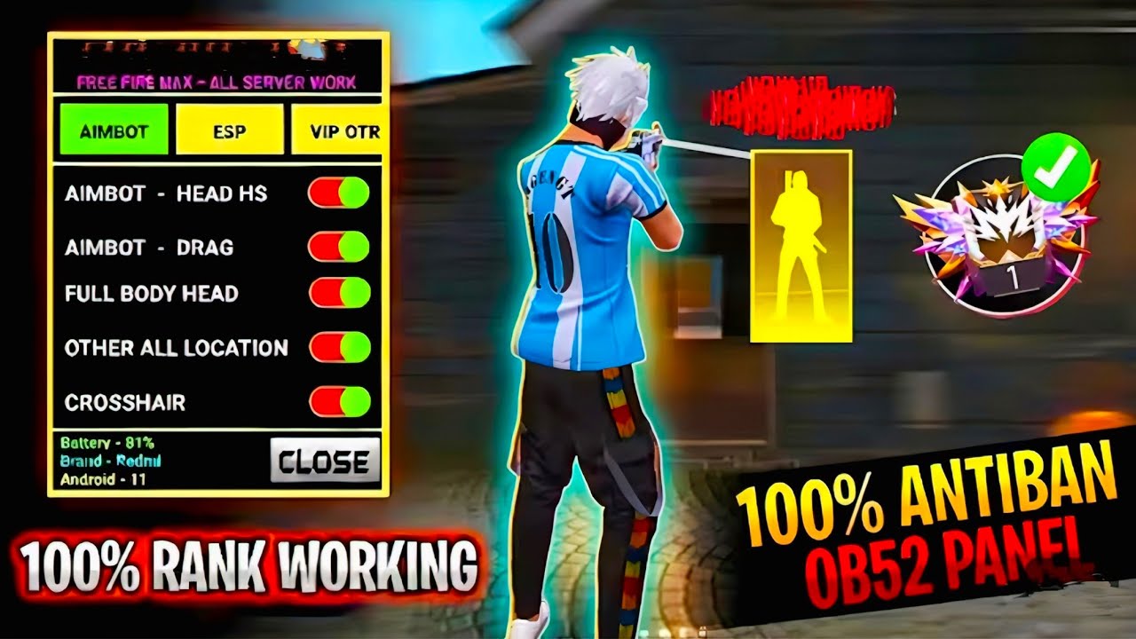 Free Fire Hack ✅ Free Fire Headshot Hack 👽 Freefire Mod Menu Apk Auto kill + fly Hack FF Panel Hack🥶