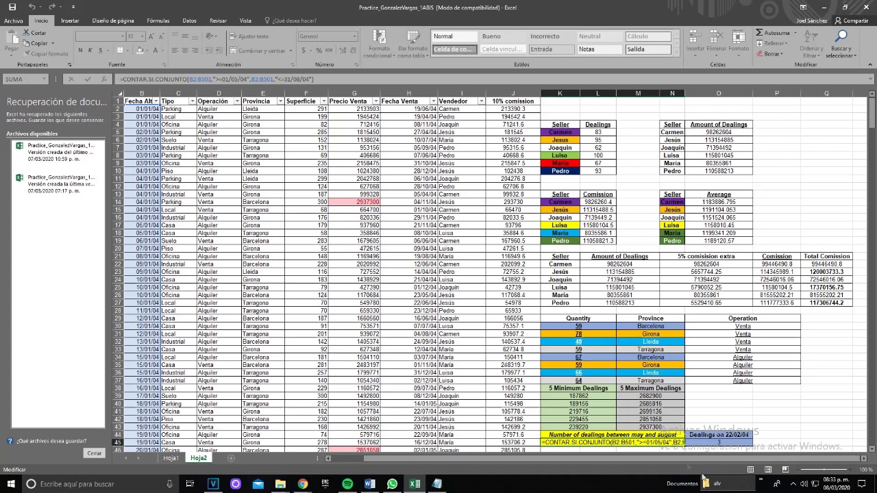 EXCEL PRACTICE - YouTube