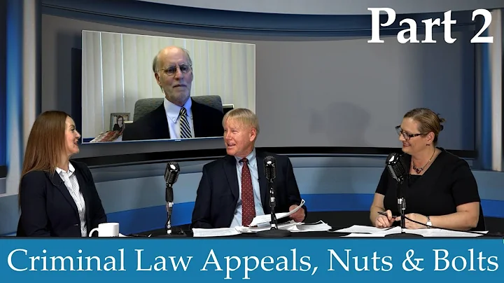 Gibbons, Petty, and Porray: Criminal Law Appeals, Nuts & Bolts; Part 2