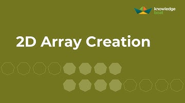 2D Array-Creation with new Operator & Accepting User Data | Java & BlueJ | ICSE Computer Application