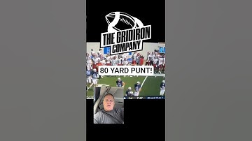 80 YARD PUNT FROM MILLER FEALY www.gridironcompany.com #ncaafootball #gridiron #savrocca