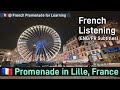 Slow french  promenade  lille france  part 1 vlog engfr subtitles  listening practice