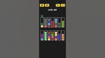 Ball Sort - Color Puzzle Game - Level 907 - Walkthrough SOLVED by RobotPlayer AI!!!