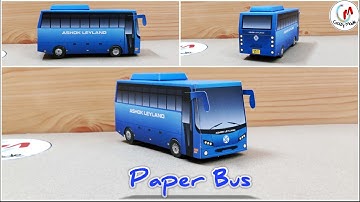 Make Easy Paper Bus|How To Make a Paper Bus| Diy Paper Bus|DIY Papercraft|Simplecraft