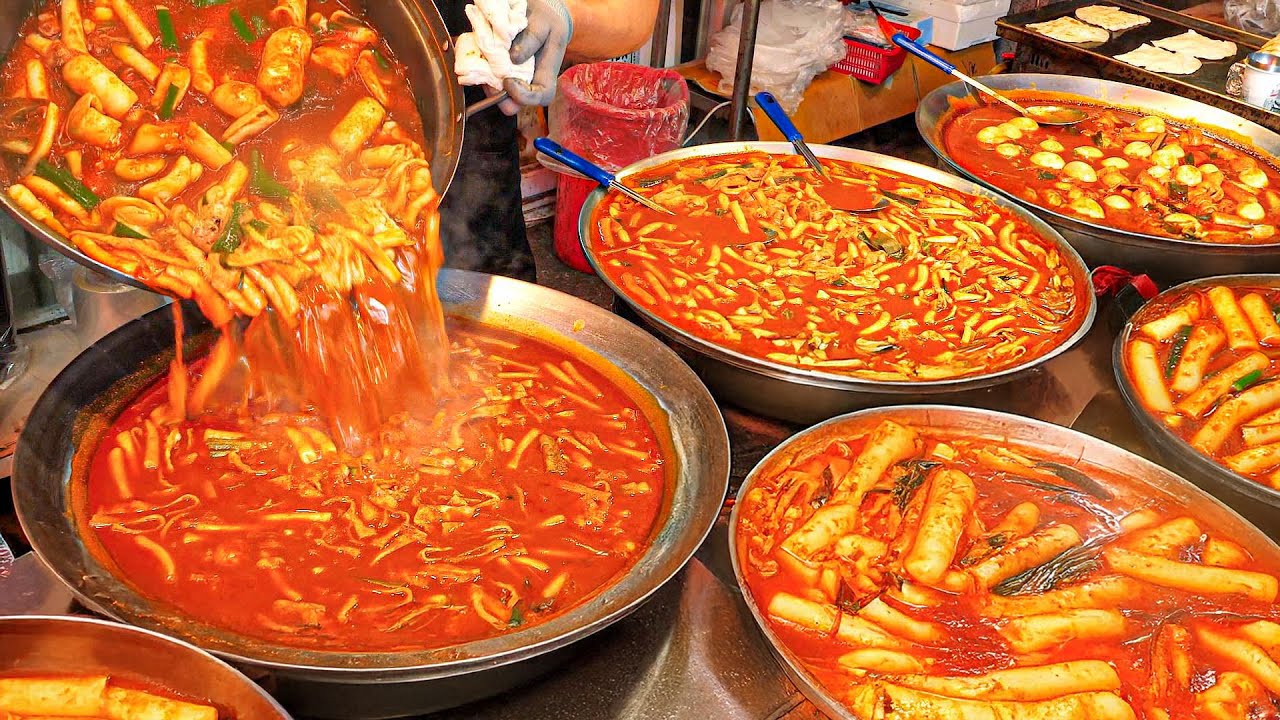 Потрясающий масштаб!! ЛУЧШАЯ подборка корейской уличной еды в топ-7 рынков